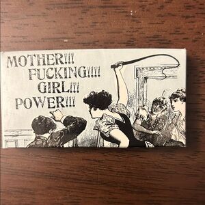 Vintage Style Feminist Art Gum Packet. “Girl Power”